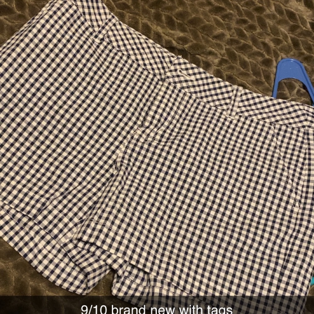 Maurices Women's Blue Checkered Shorts